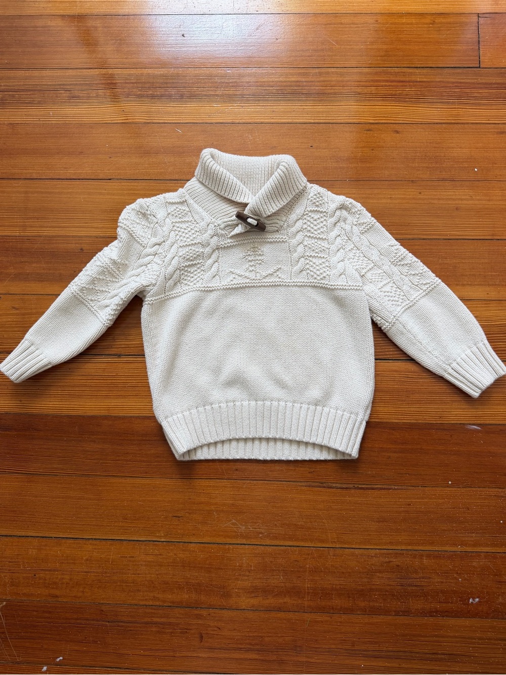 Baby Gap Nautical Cable Knit Sweater with Toggle Button